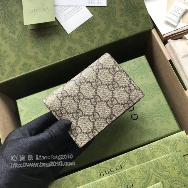 Gucci原厂皮包包 古驰女GG印花立体樱桃短款钱包 Gucci短夹零钱包 476050  gdj1735